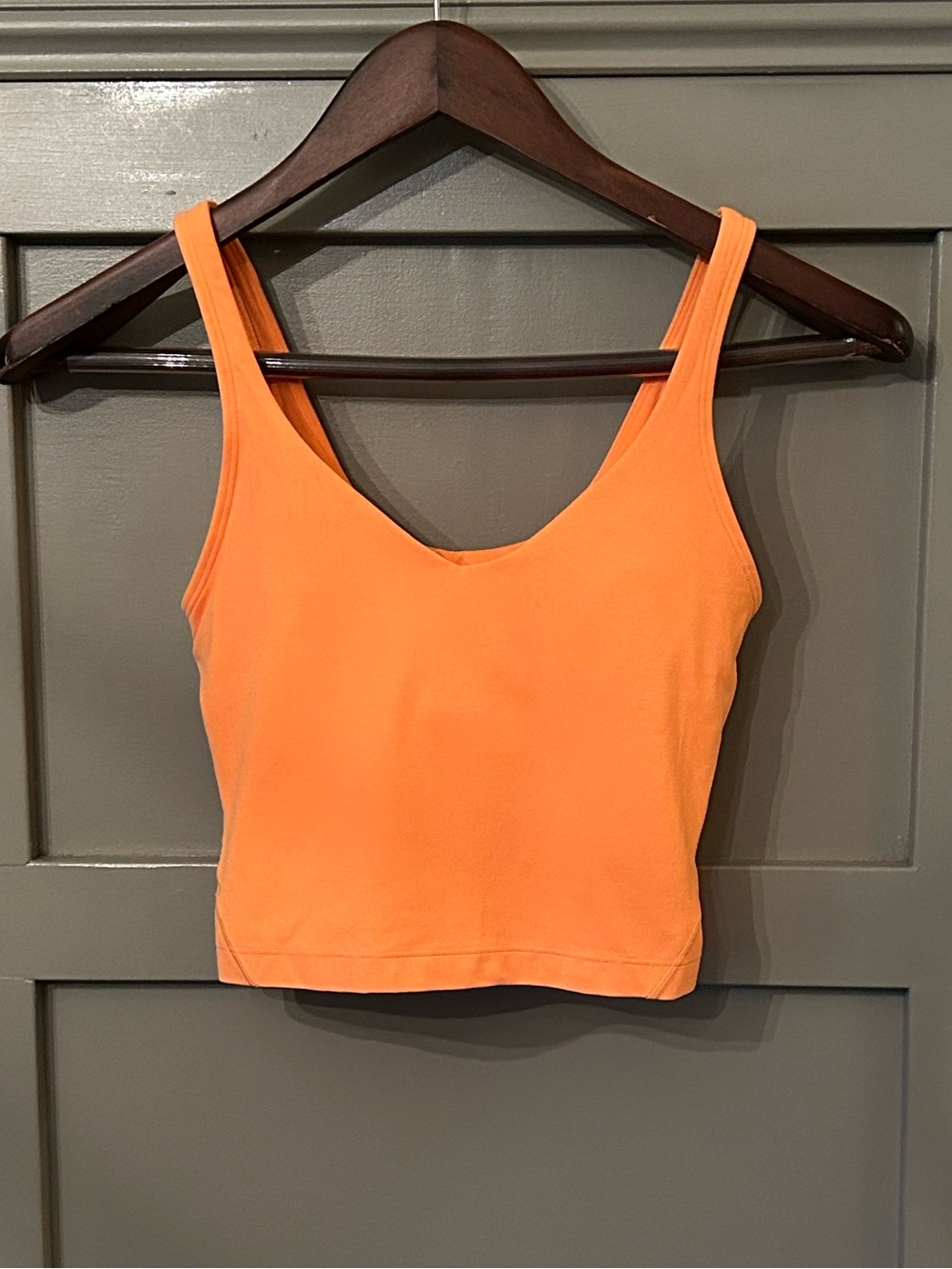 Lululemon Align Tank Top Orange Soda Nulu Size 4